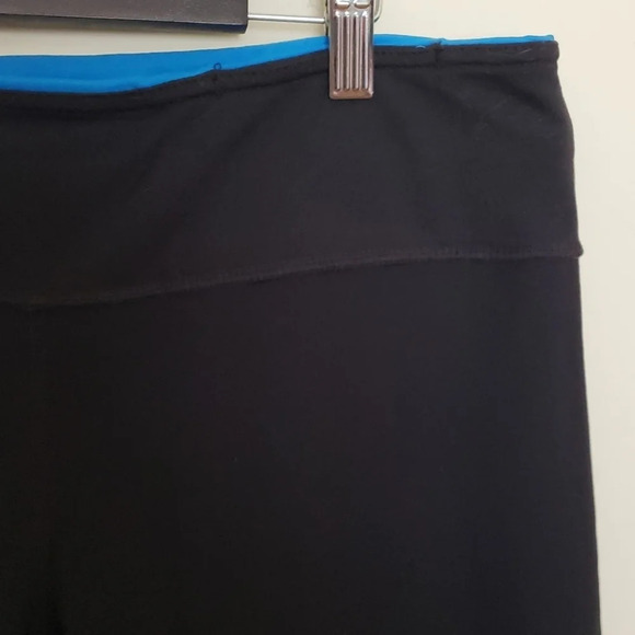 Reversible Black & Blue Workout Pants - Picture 6 of 12